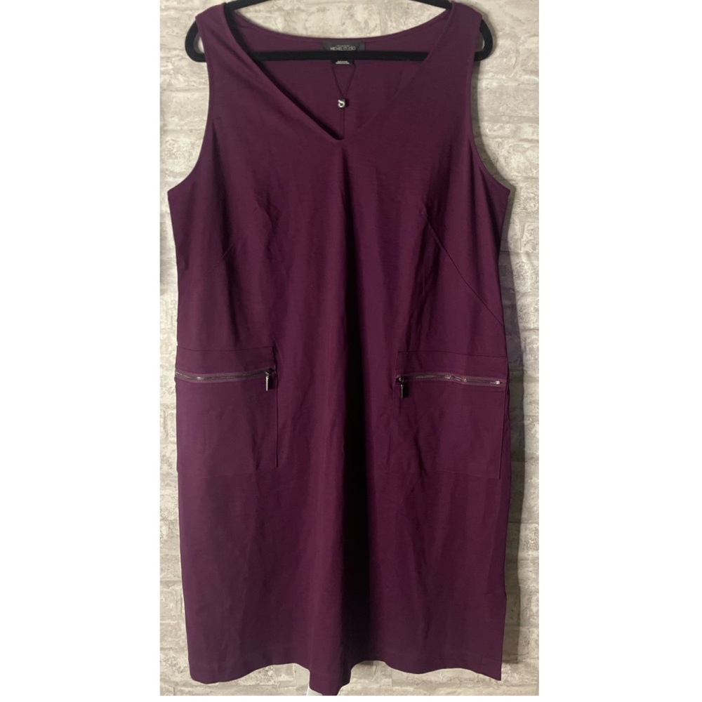 Michel Studio Casual Sleeveless Maroon Dress woman’s size 18